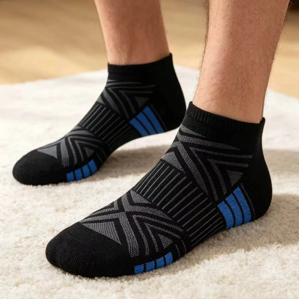 LOOIKOOS 9 Pairs Mens Ankle Socks Lightweight Athletic Sports Running Short Low